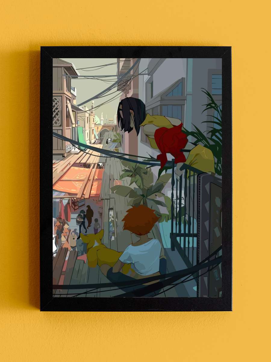 Cowboy Bebop Spike Anime Tablo Siyah Çerçeveli Yüksek Kalite Anime Duvar Poster Tablo - En İyi Fiyatlarla