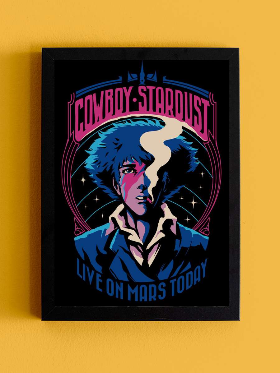 COWBOY STARDUST Anime Tablo Siyah Çerçeveli Yüksek Kalite Anime Duvar Poster Tablo - En İyi Fiyatlarla