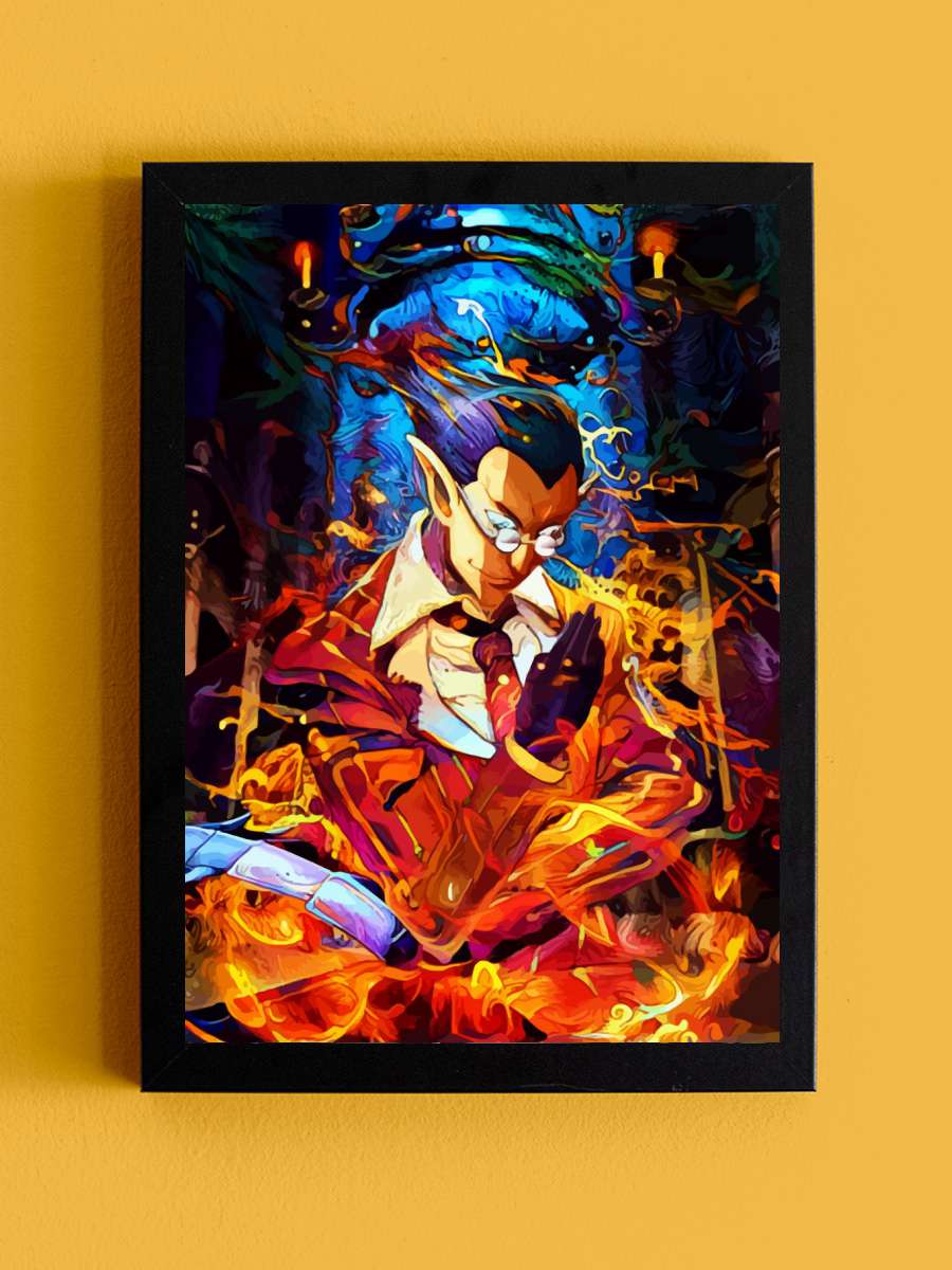 creator of the blazing Anime Tablo Siyah Çerçeveli Yüksek Kalite Anime Duvar Poster Tablo - En İyi Fiyatlarla