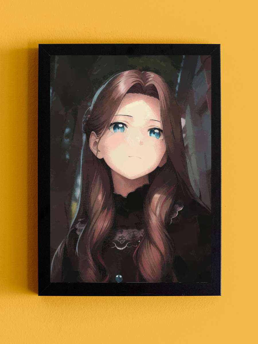 Cute anime girl Anime Tablo Siyah Çerçeveli Yüksek Kalite Anime Duvar Poster Tablo - En İyi Fiyatlarla