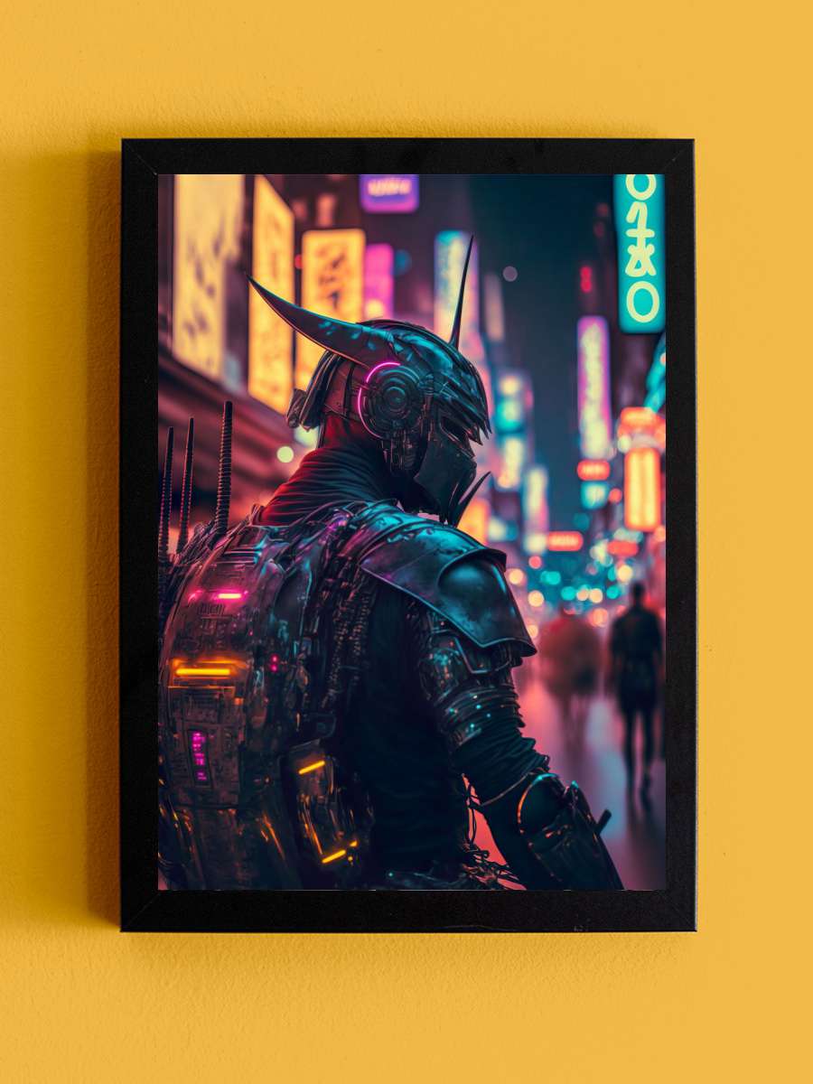Cyberpunk Samurai 5 Anime Tablo Siyah Çerçeveli Yüksek Kalite Anime Duvar Poster Tablo - En İyi Fiyatlarla