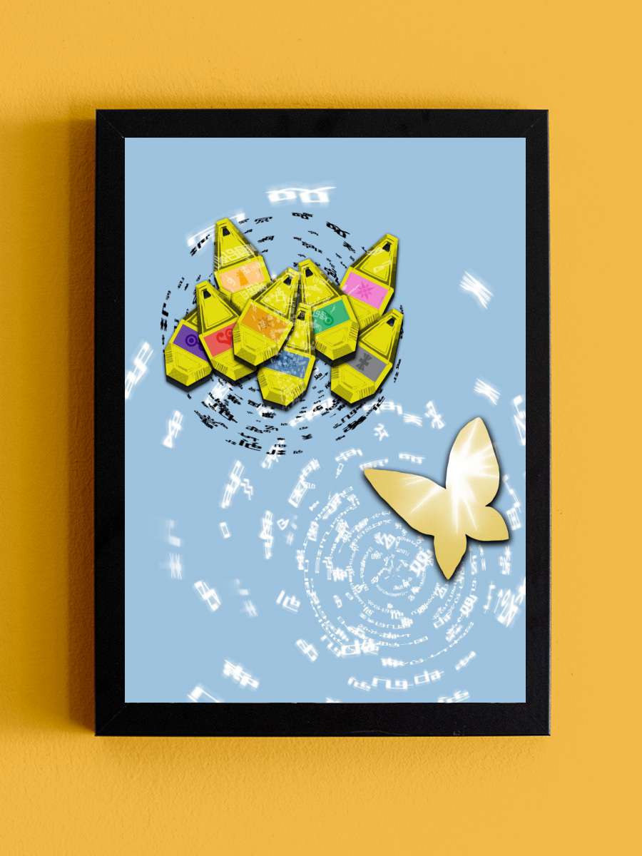 D tag butterfly Anime Tablo Siyah Çerçeveli Yüksek Kalite Anime Duvar Poster Tablo - En İyi Fiyatlarla