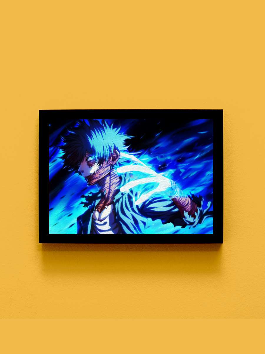 dabi my hero academia Anime Tablo Siyah Çerçeveli Yüksek Kalite Anime Duvar Poster Tablo - En İyi Fiyatlarla