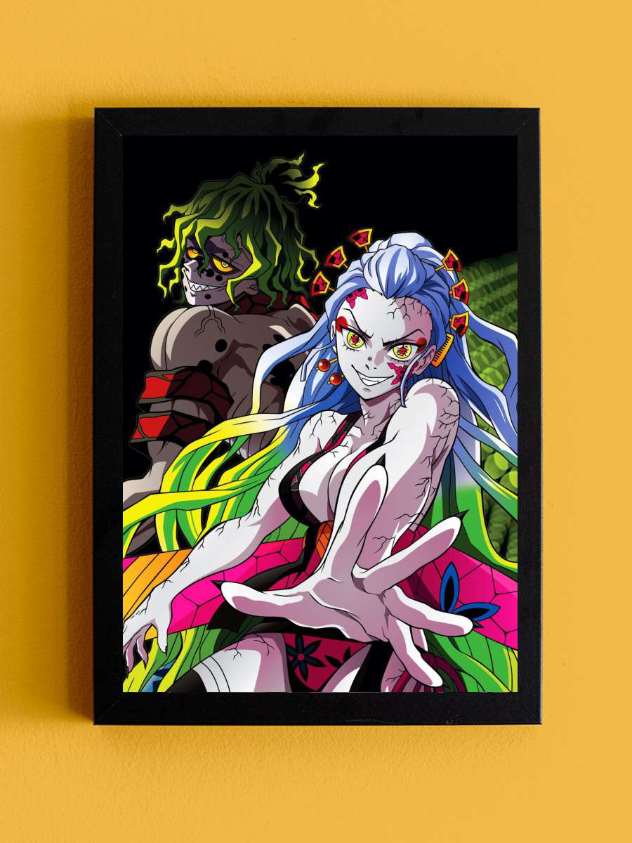 Daki X Gyutaro  Anime Tablo Siyah Çerçeveli Yüksek Kalite Anime Duvar Poster Tablo - En İyi Fiyatlarla