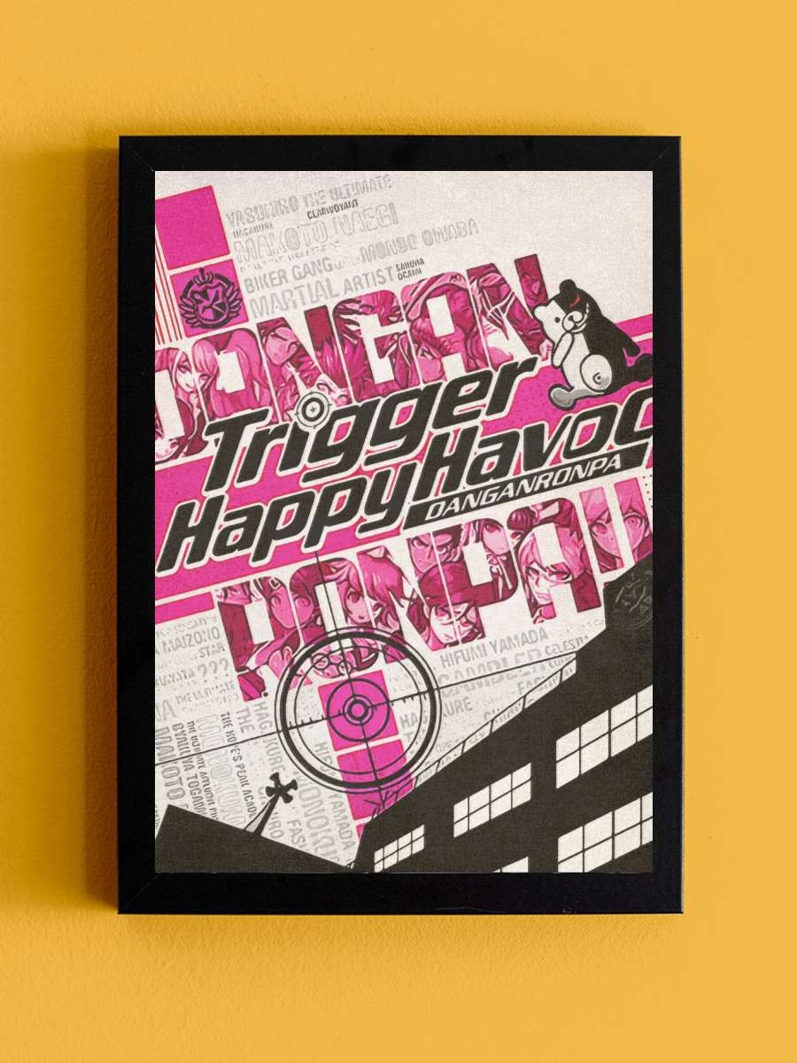 Danganronpa Anime Tablo Siyah Çerçeveli Yüksek Kalite Anime Duvar Poster Tablo - En İyi Fiyatlarla