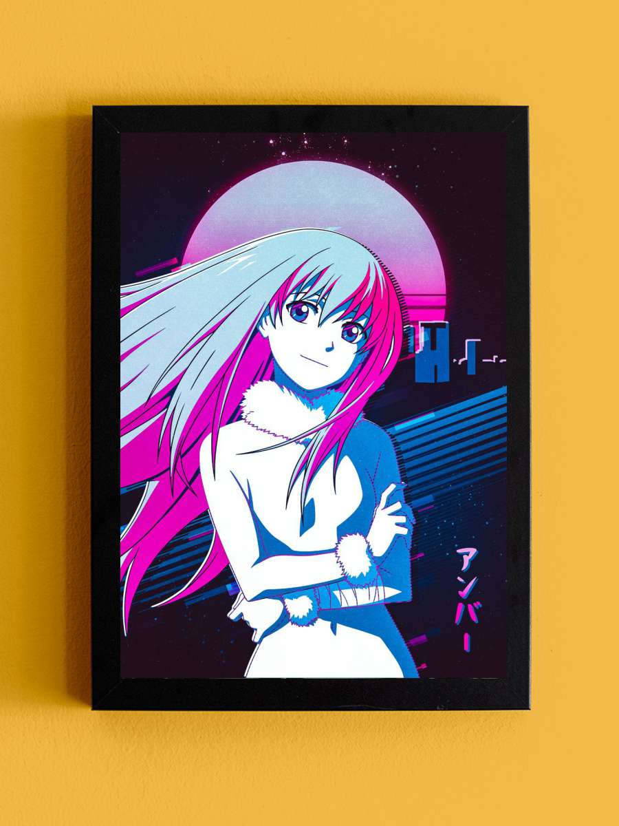 Darker than Black Amber Anime Tablo Siyah Çerçeveli Yüksek Kalite Anime Duvar Poster Tablo - En İyi Fiyatlarla