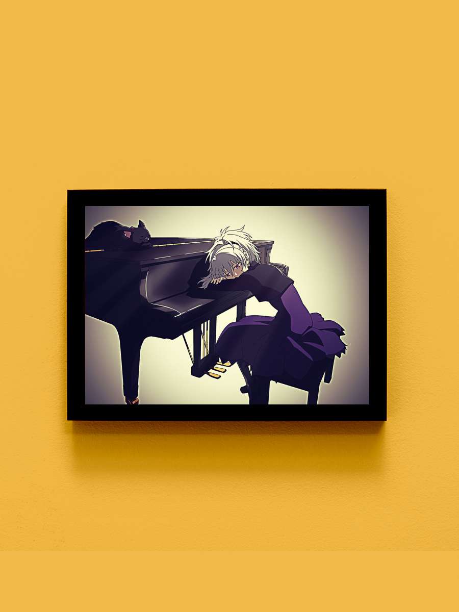 Darker Than Black Anime Tablo Siyah Çerçeveli Yüksek Kalite Anime Duvar Poster Tablo - En İyi Fiyatlarla