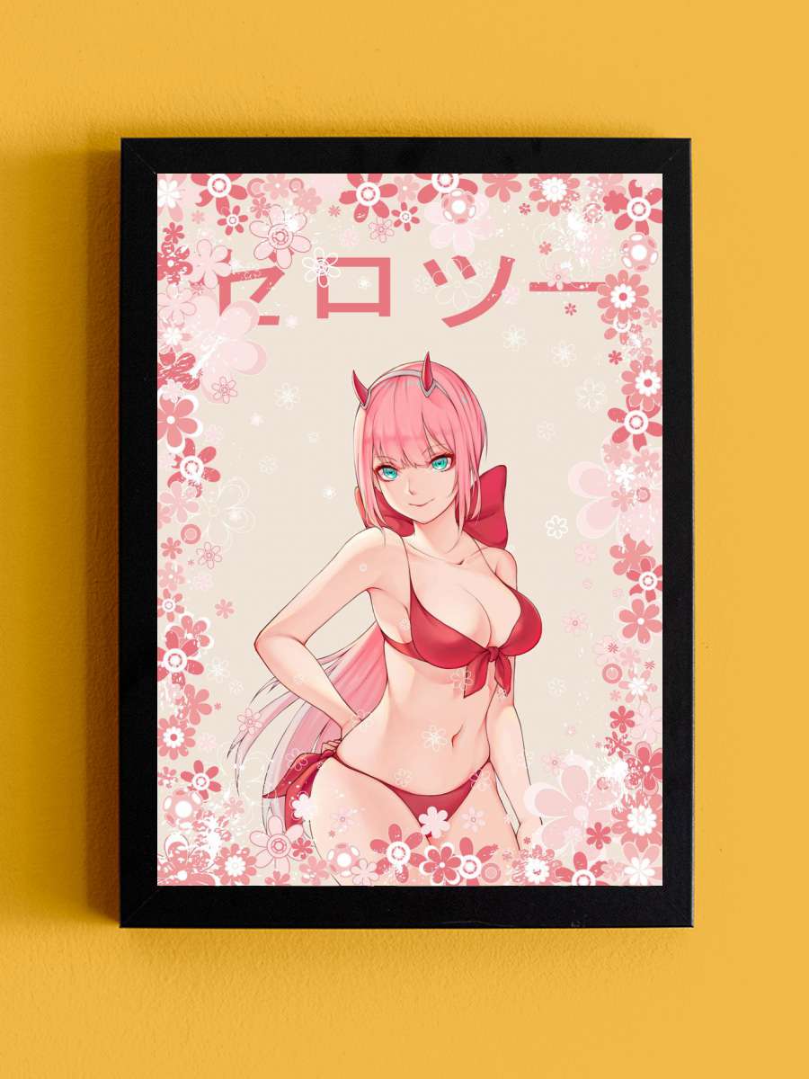 Darling in the Franxx Anime Tablo Siyah Çerçeveli Yüksek Kalite Anime Duvar Poster Tablo - En İyi Fiyatlarla