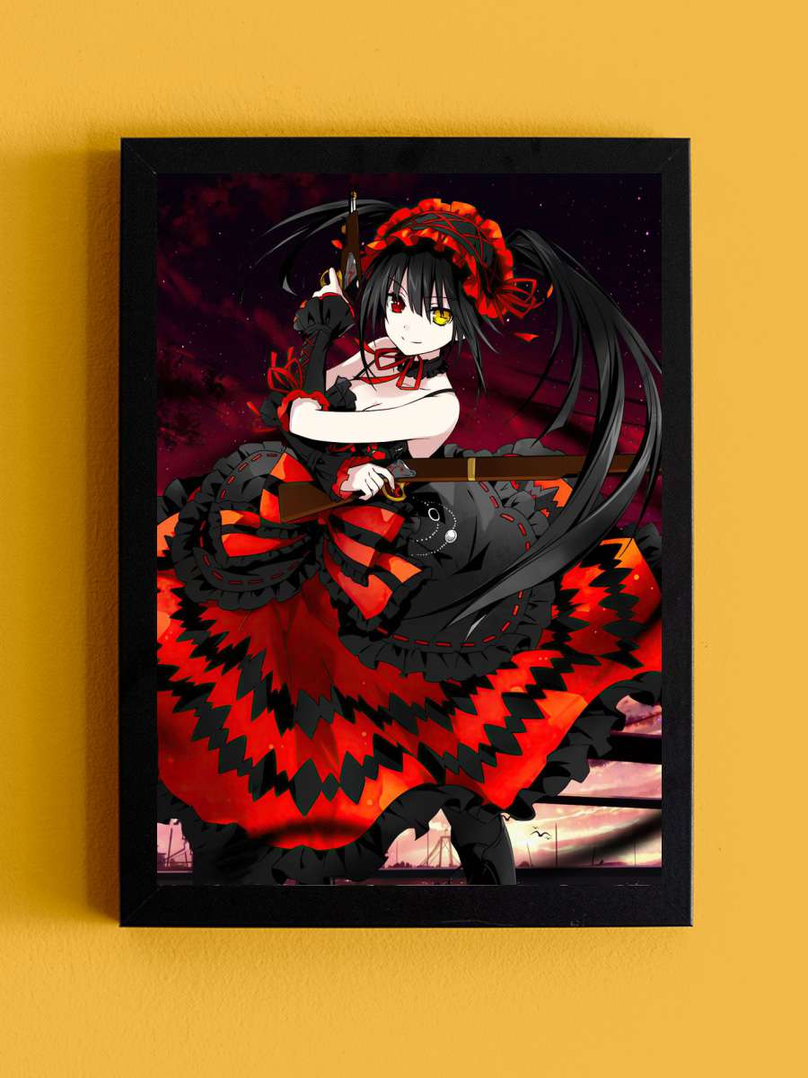 Date A Live Anime Tablo Siyah Çerçeveli Yüksek Kalite Anime Duvar Poster Tablo - En İyi Fiyatlarla