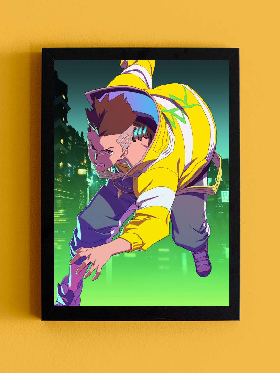 David Edgerunners Anime Tablo Siyah Çerçeveli Yüksek Kalite Anime Duvar Poster Tablo - En İyi Fiyatlarla