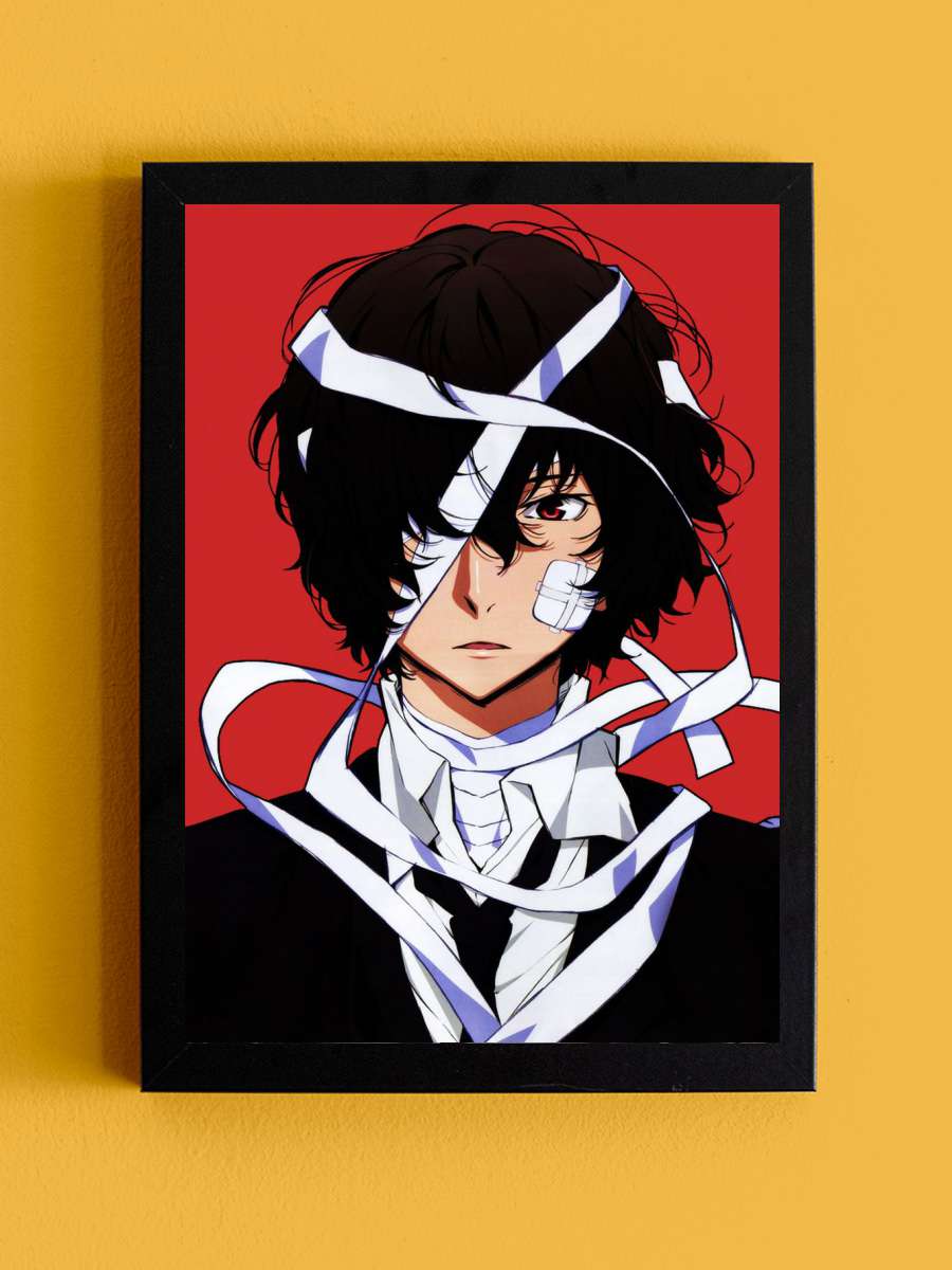 Dazai Osamu Anime Tablo Siyah Çerçeveli Yüksek Kalite Anime Duvar Poster Tablo - En İyi Fiyatlarla