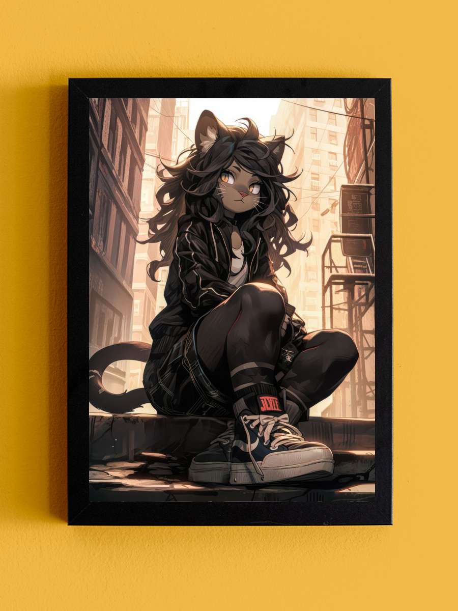 Deadpunk Furry v3 Anime Tablo Siyah Çerçeveli Yüksek Kalite Anime Duvar Poster Tablo - En İyi Fiyatlarla