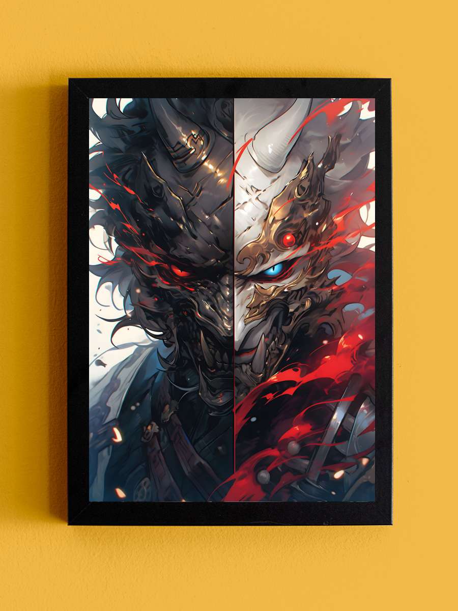 Death vs Life Anime Anime Tablo Siyah Çerçeveli Yüksek Kalite Anime Duvar Poster Tablo - En İyi Fiyatlarla