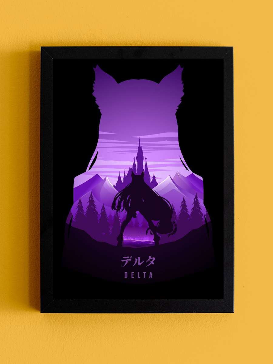 Delta Shadow Garden Anime Tablo Siyah Çerçeveli Yüksek Kalite Anime Duvar Poster Tablo - En İyi Fiyatlarla