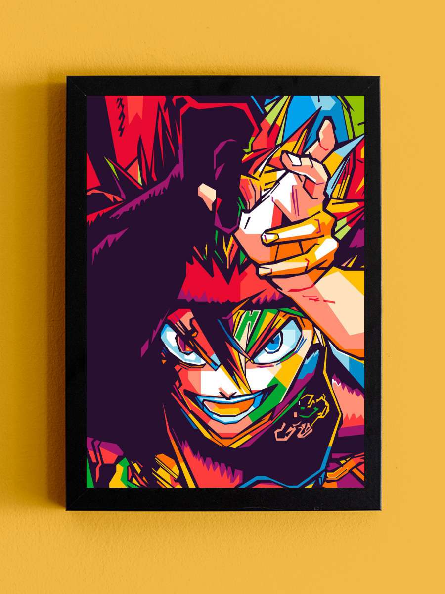 Demon Asta Anime Tablo Siyah Çerçeveli Yüksek Kalite Anime Duvar Poster Tablo - En İyi Fiyatlarla