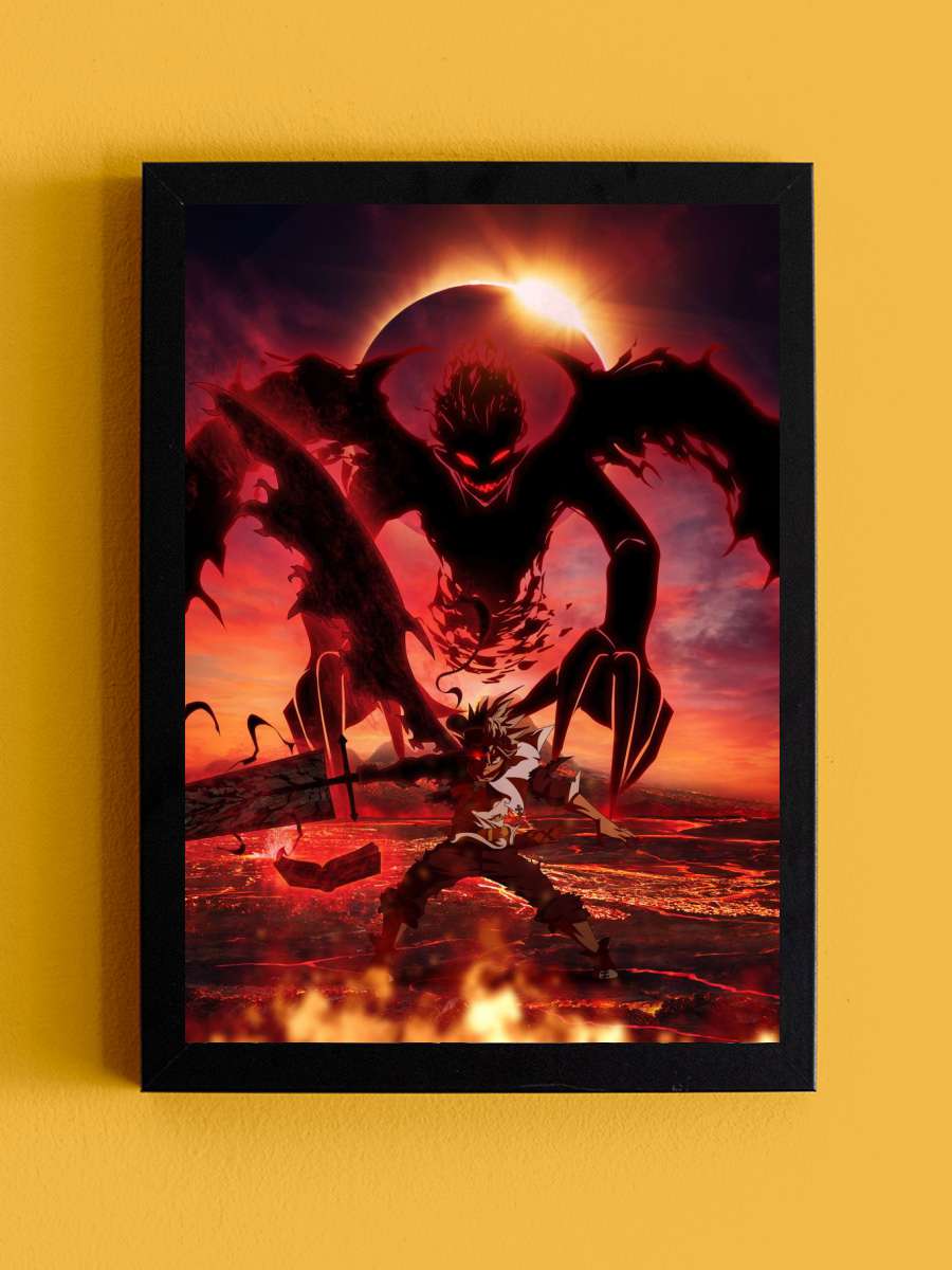 Demon Eclipse Anime Tablo Siyah Çerçeveli Yüksek Kalite Anime Duvar Poster Tablo - En İyi Fiyatlarla