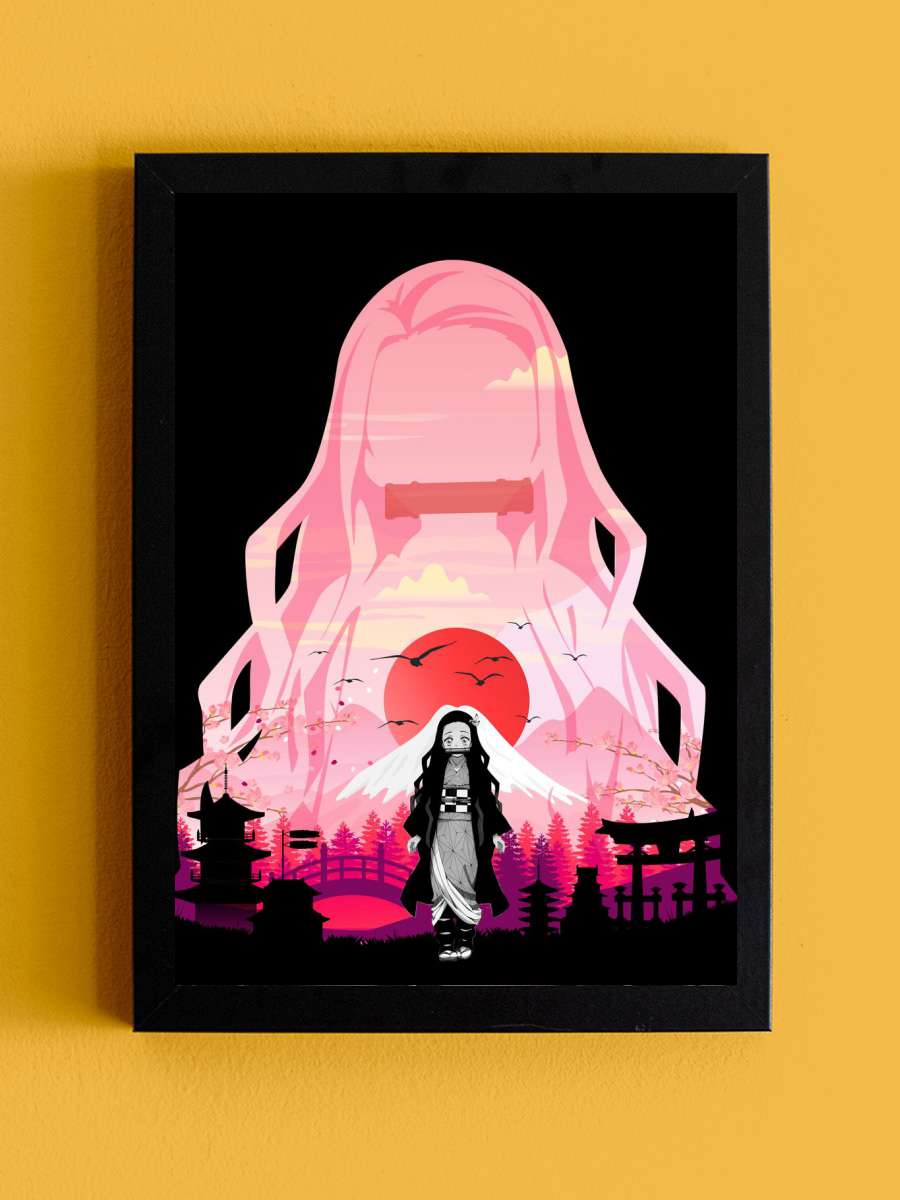 Demon Heroes Anime Tablo Siyah Çerçeveli Yüksek Kalite Anime Duvar Poster Tablo - En İyi Fiyatlarla