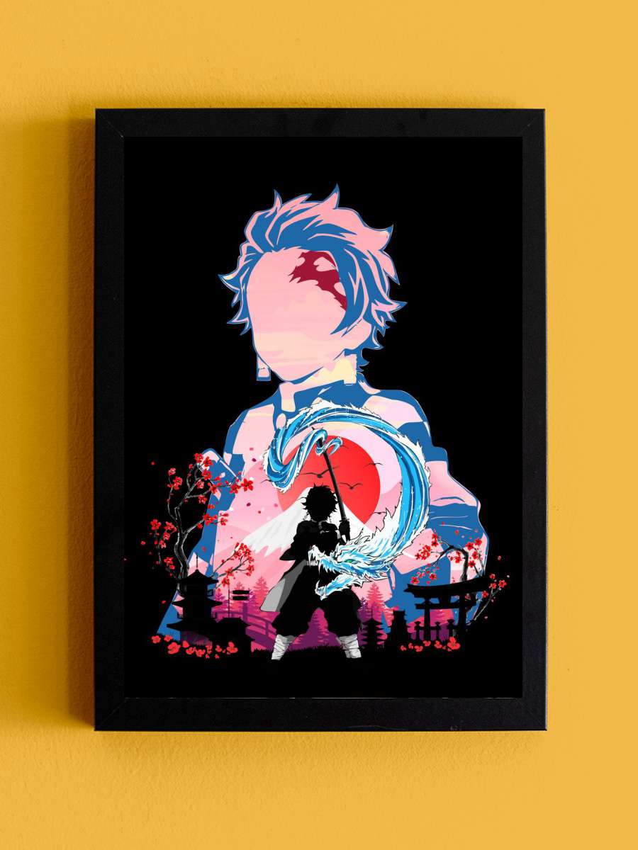 Demon Heroes Anime Tablo Siyah Çerçeveli Yüksek Kalite Anime Duvar Poster Tablo - En İyi Fiyatlarla