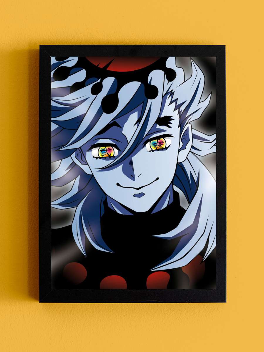 Demon Slayer Douma Anime Tablo Siyah Çerçeveli Yüksek Kalite Anime Duvar Poster Tablo - En İyi Fiyatlarla
