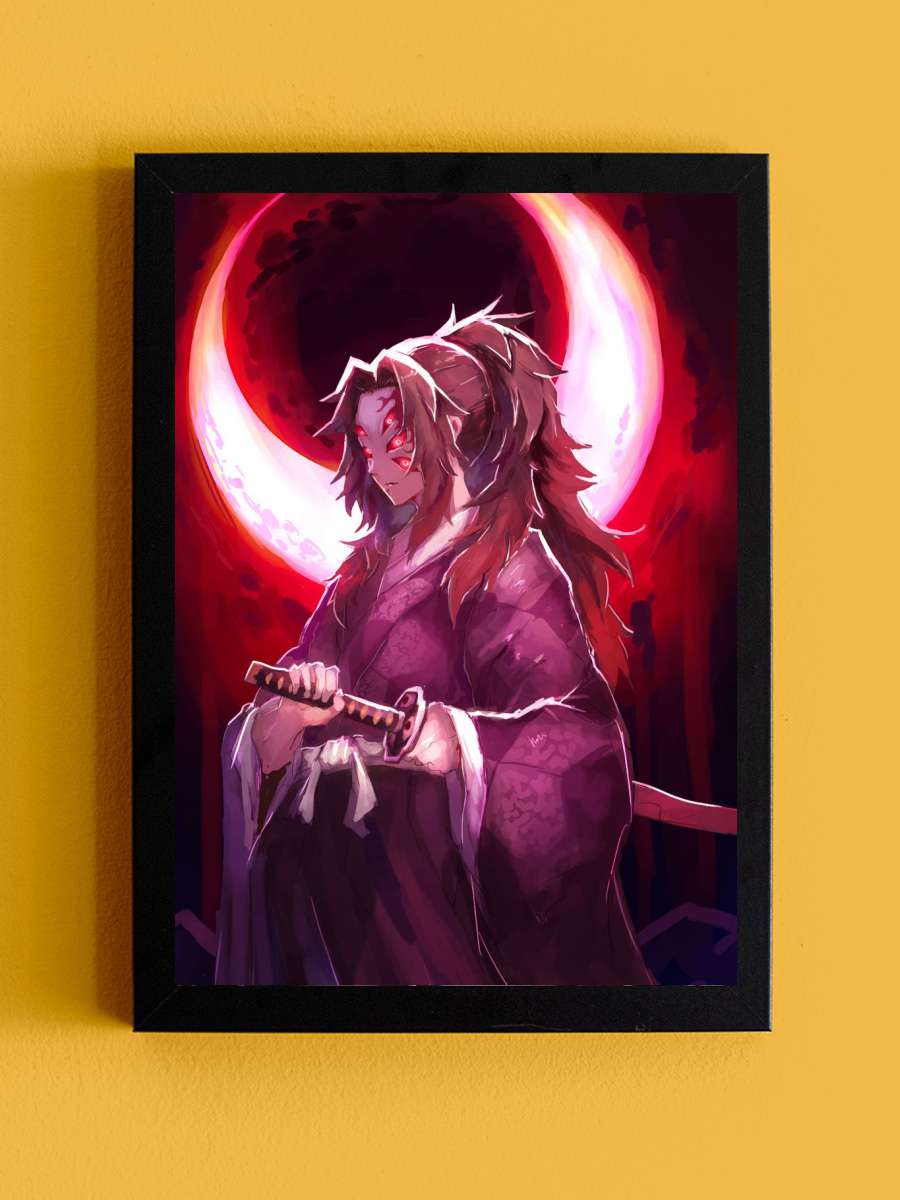 Demon Slayer Kokushibo Anime Tablo Siyah Çerçeveli Yüksek Kalite Anime Duvar Poster Tablo - En İyi Fiyatlarla