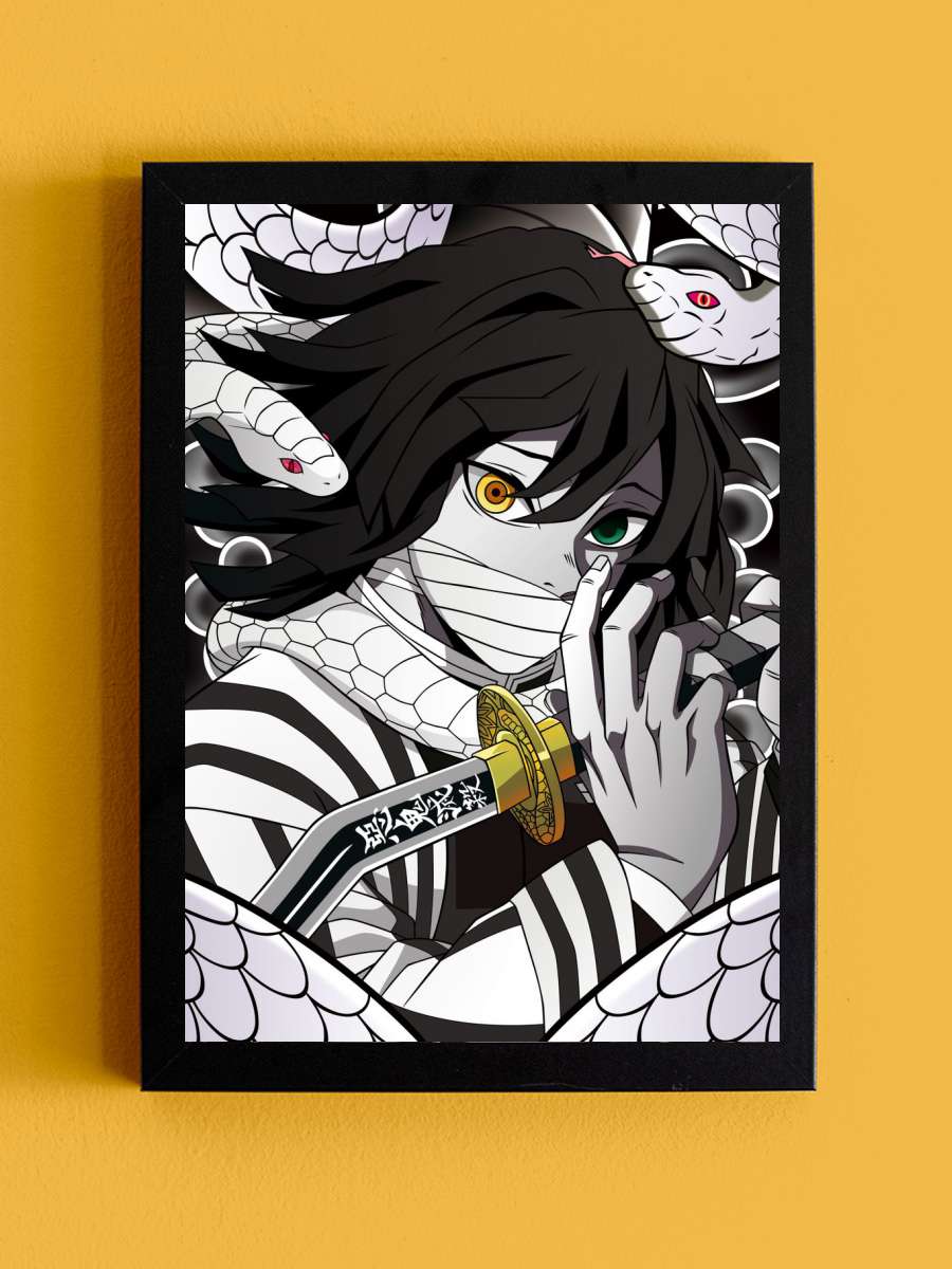 Demon Slayer Anime Tablo Siyah Çerçeveli Yüksek Kalite Anime Duvar Poster Tablo - En İyi Fiyatlarla