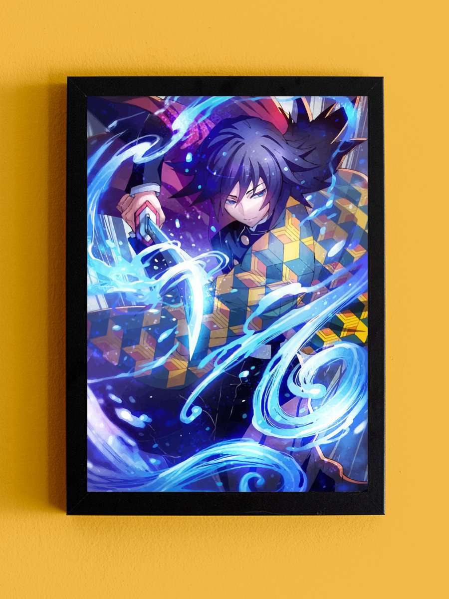 Demon Slayer Anime Tablo Siyah Çerçeveli Yüksek Kalite Anime Duvar Poster Tablo - En İyi Fiyatlarla