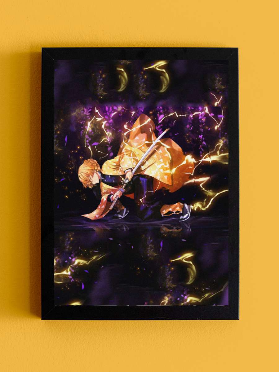 Demon Slayer  Anime Tablo Siyah Çerçeveli Yüksek Kalite Anime Duvar Poster Tablo - En İyi Fiyatlarla