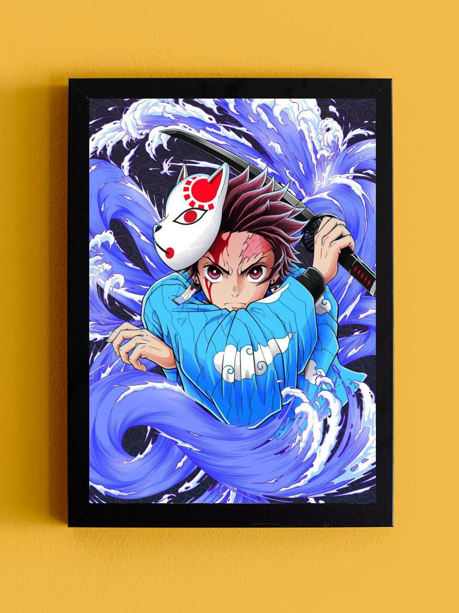 demon slayer uzui tengen Anime Tablo Siyah Çerçeveli Yüksek Kalite Anime Duvar Poster Tablo - En İyi Fiyatlarla