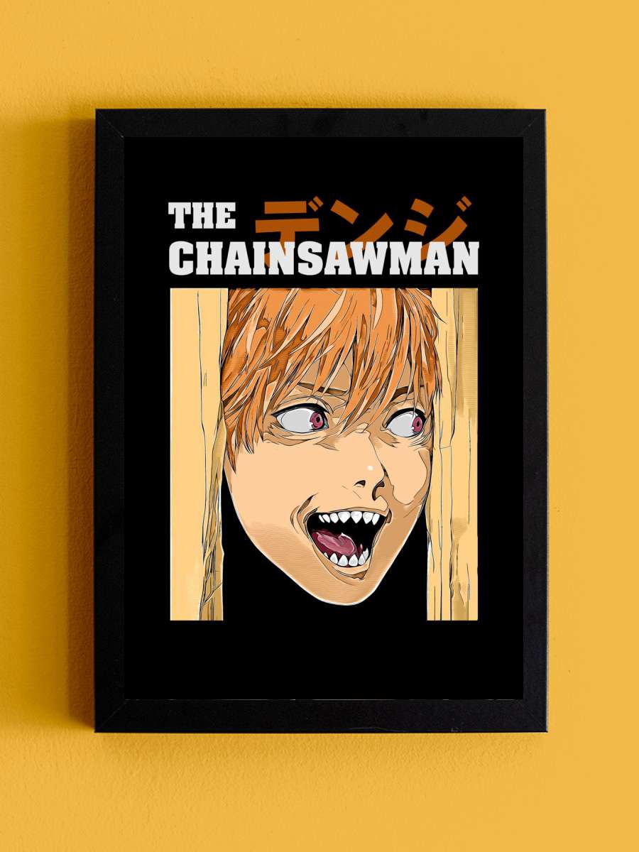 Denji Chainsawman Anime Tablo Siyah Çerçeveli Yüksek Kalite Anime Duvar Poster Tablo - En İyi Fiyatlarla