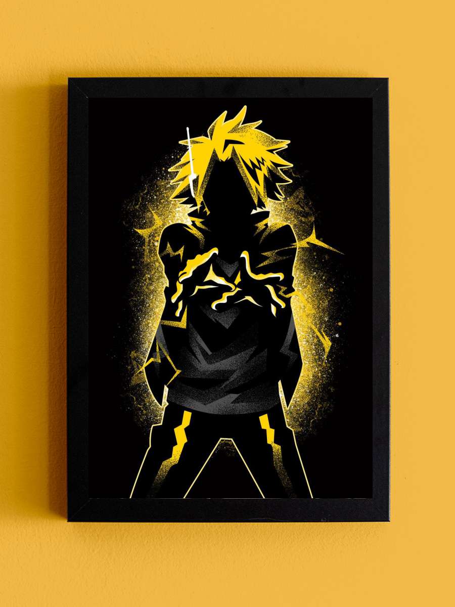 Denki Dark Shadow Anime Tablo Siyah Çerçeveli Yüksek Kalite Anime Duvar Poster Tablo - En İyi Fiyatlarla
