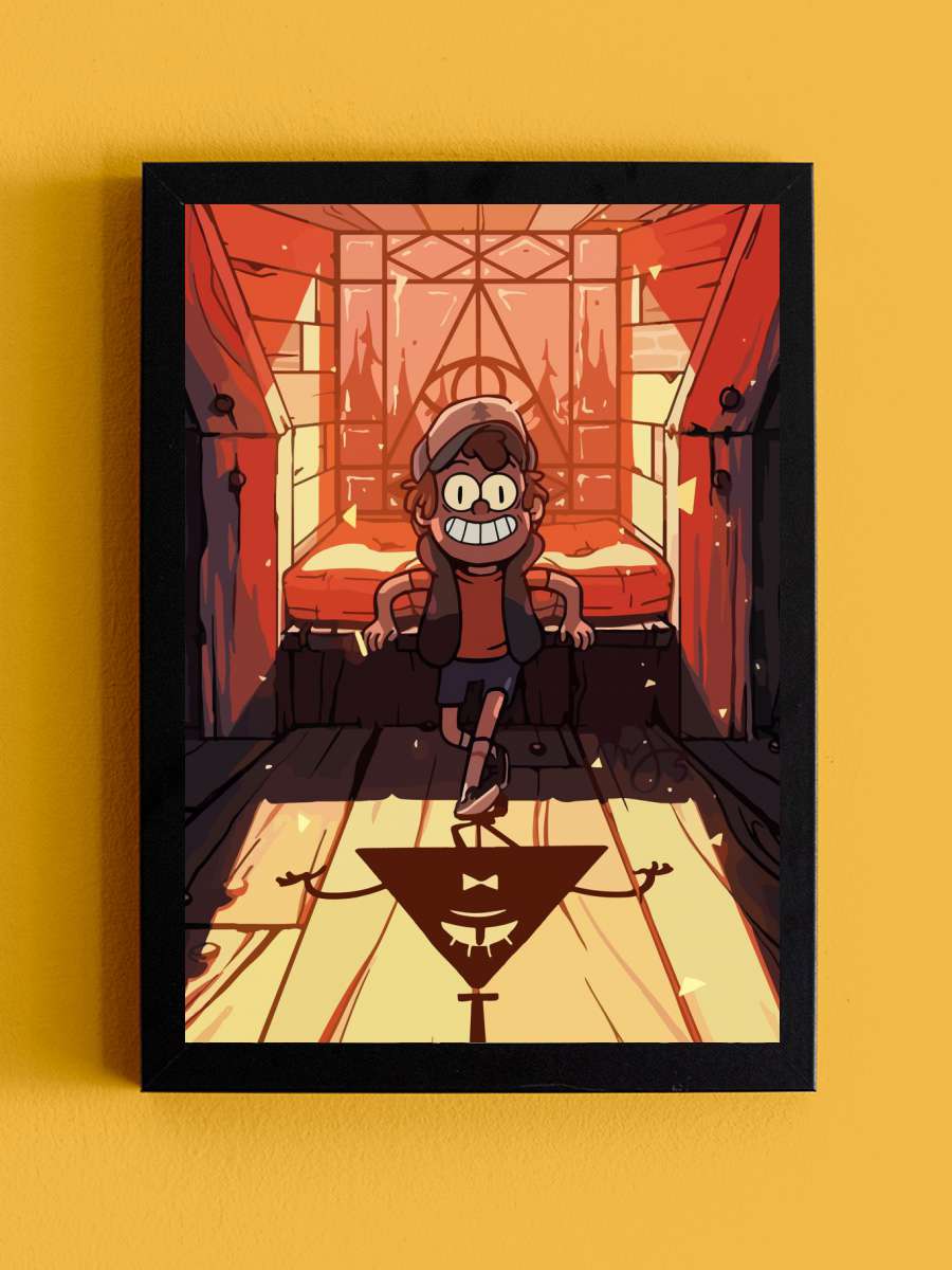 Dipper pines Gravity falls Anime Tablo Siyah Çerçeveli Yüksek Kalite Anime Duvar Poster Tablo - En İyi Fiyatlarla