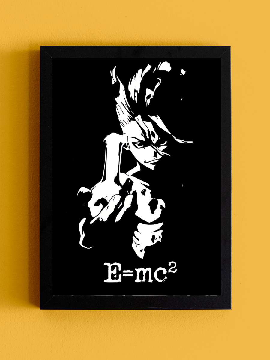 dr stone Anime Tablo Siyah Çerçeveli Yüksek Kalite Anime Duvar Poster Tablo - En İyi Fiyatlarla