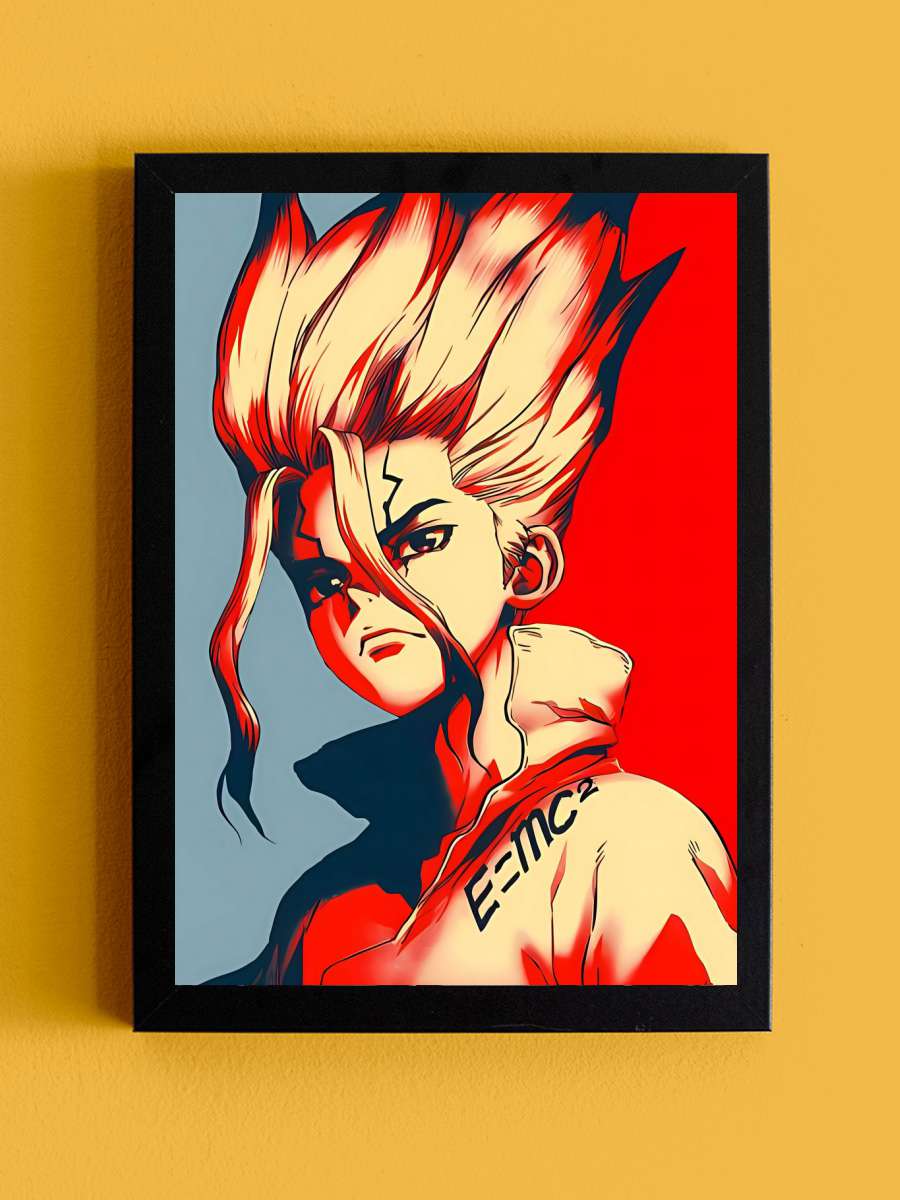dr stone senku ishigami Anime Tablo Siyah Çerçeveli Yüksek Kalite Anime Duvar Poster Tablo - En İyi Fiyatlarla