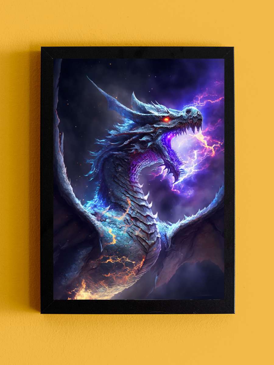 Dragon Ruler of the Galaxy Anime Tablo Siyah Çerçeveli Yüksek Kalite Anime Duvar Poster Tablo - En İyi Fiyatlarla