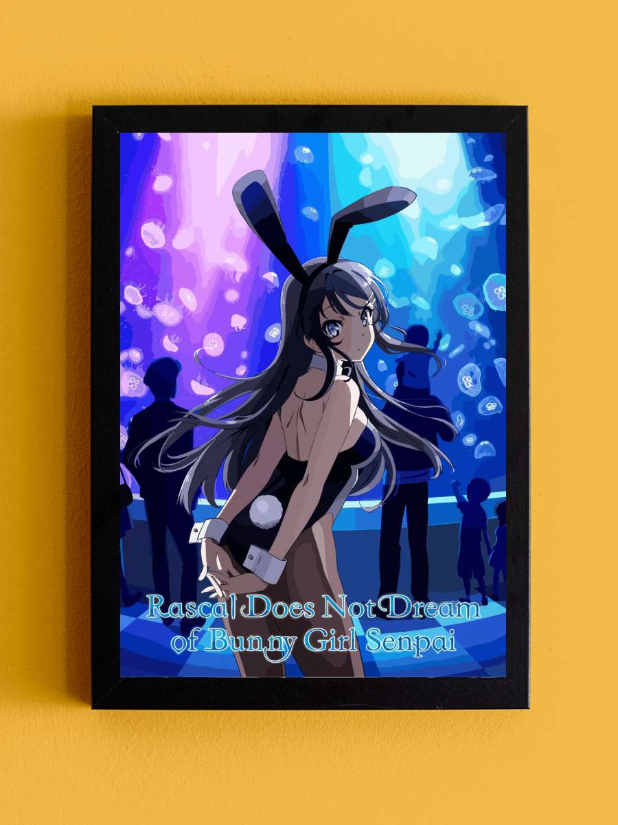 Dream Of A Bunny Girl Anime Tablo Siyah Çerçeveli Yüksek Kalite Anime Duvar Poster Tablo - En İyi Fiyatlarla