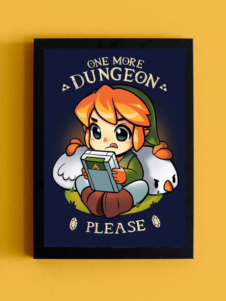 Dungeon Hero Anime Tablo Siyah Çerçeveli Yüksek Kalite Anime Duvar Poster Tablo - En İyi Fiyatlarla