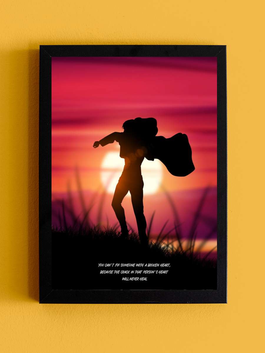 Eren yeager Anime Tablo Siyah Çerçeveli Yüksek Kalite Anime Duvar Poster Tablo - En İyi Fiyatlarla