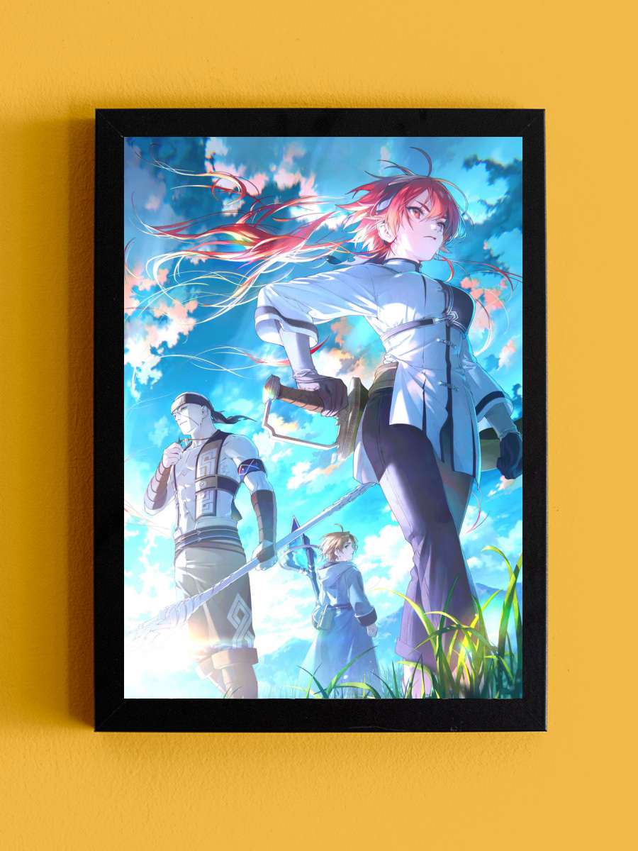 Eris Boreas Greyrat  Anime Tablo Siyah Çerçeveli Yüksek Kalite Anime Duvar Poster Tablo - En İyi Fiyatlarla