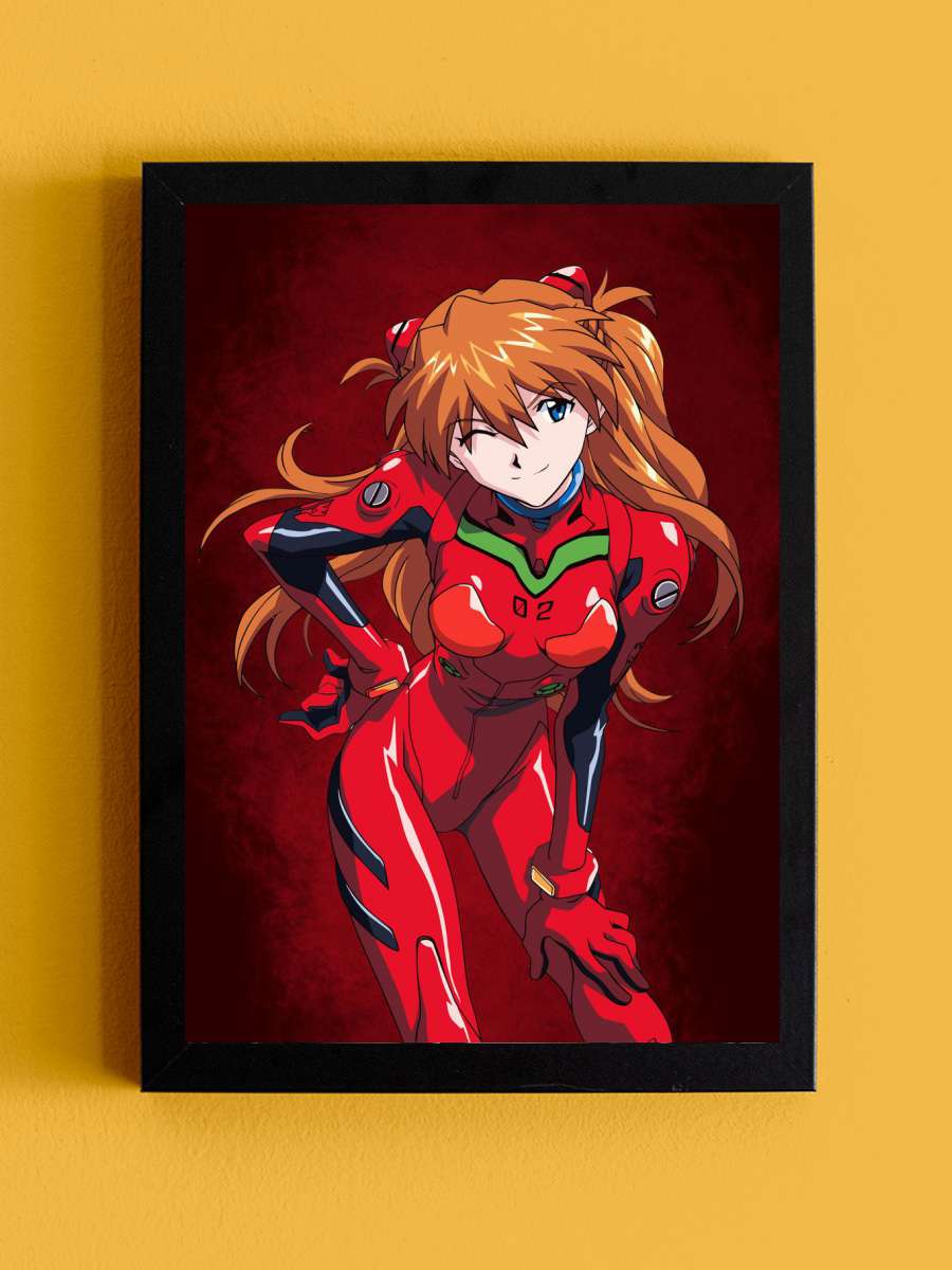 Evangelion Anime Tablo Siyah Çerçeveli Yüksek Kalite Anime Duvar Poster Tablo - En İyi Fiyatlarla