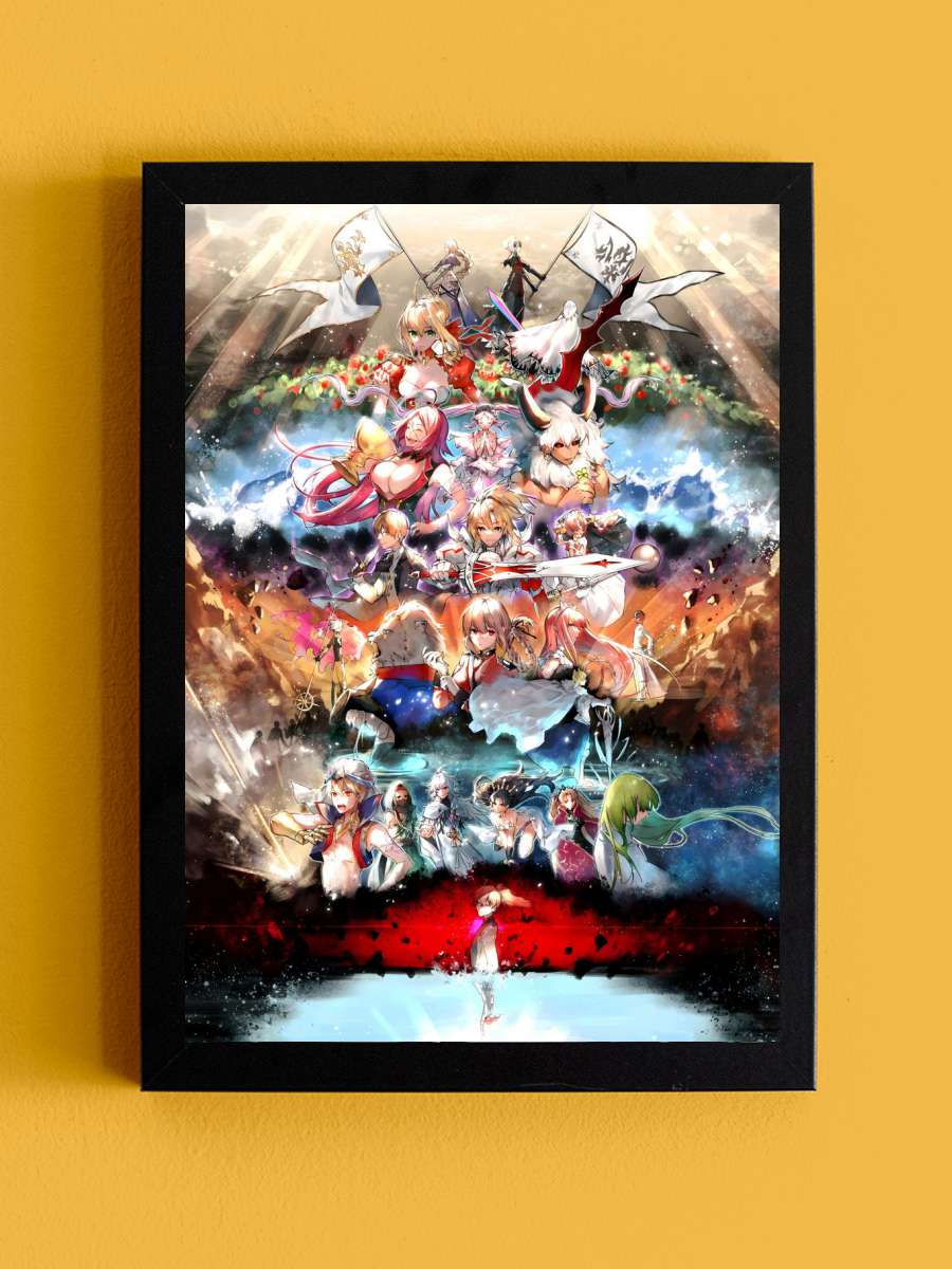 Fate Grand Order Anime 2 Anime Tablo Siyah Çerçeveli Yüksek Kalite Anime Duvar Poster Tablo - En İyi Fiyatlarla