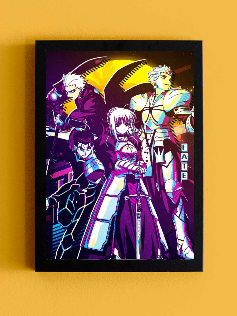 fate retro Anime Tablo Siyah Çerçeveli Yüksek Kalite Anime Duvar Poster Tablo - En İyi Fiyatlarla