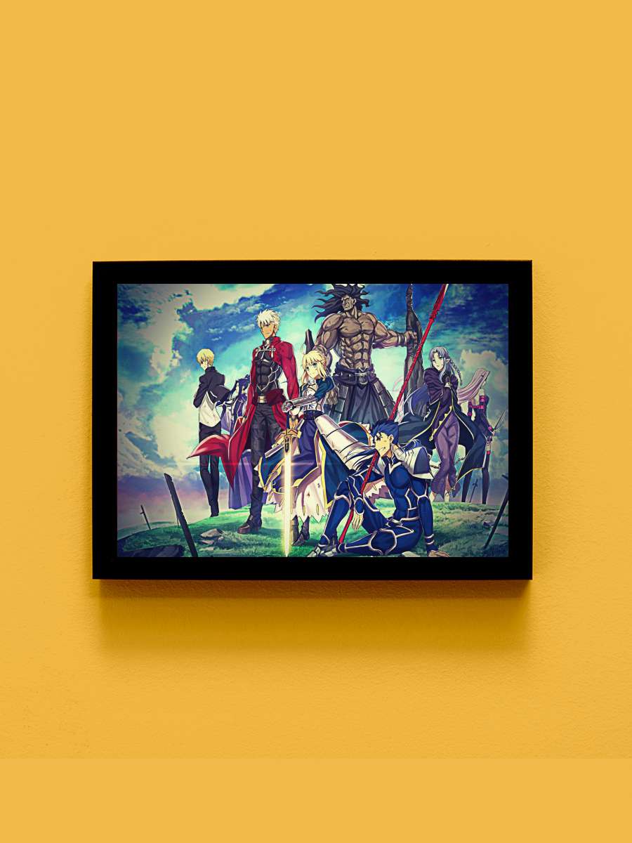 Fate stay night  Anime Tablo Siyah Çerçeveli Yüksek Kalite Anime Duvar Poster Tablo - En İyi Fiyatlarla