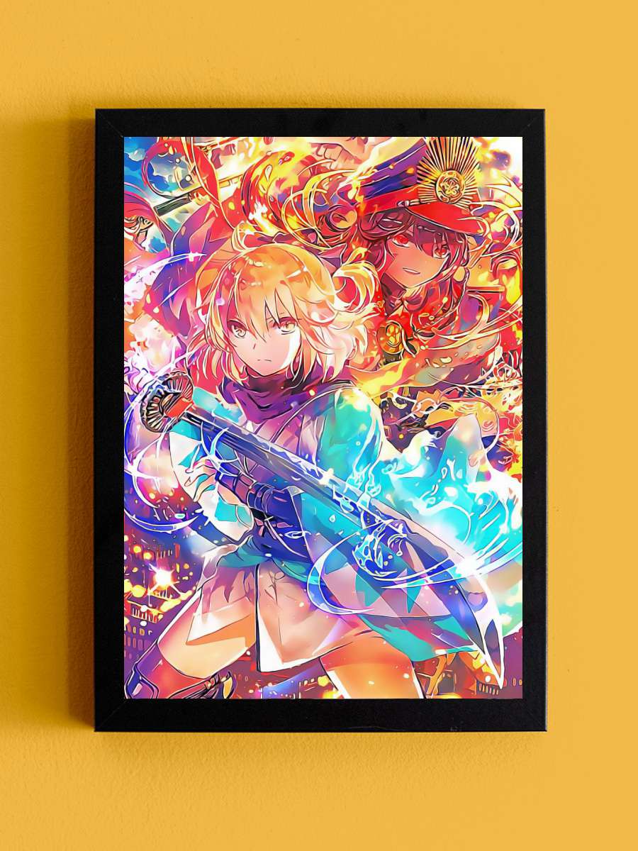 Fate Stay Night Anime Tablo Siyah Çerçeveli Yüksek Kalite Anime Duvar Poster Tablo - En İyi Fiyatlarla