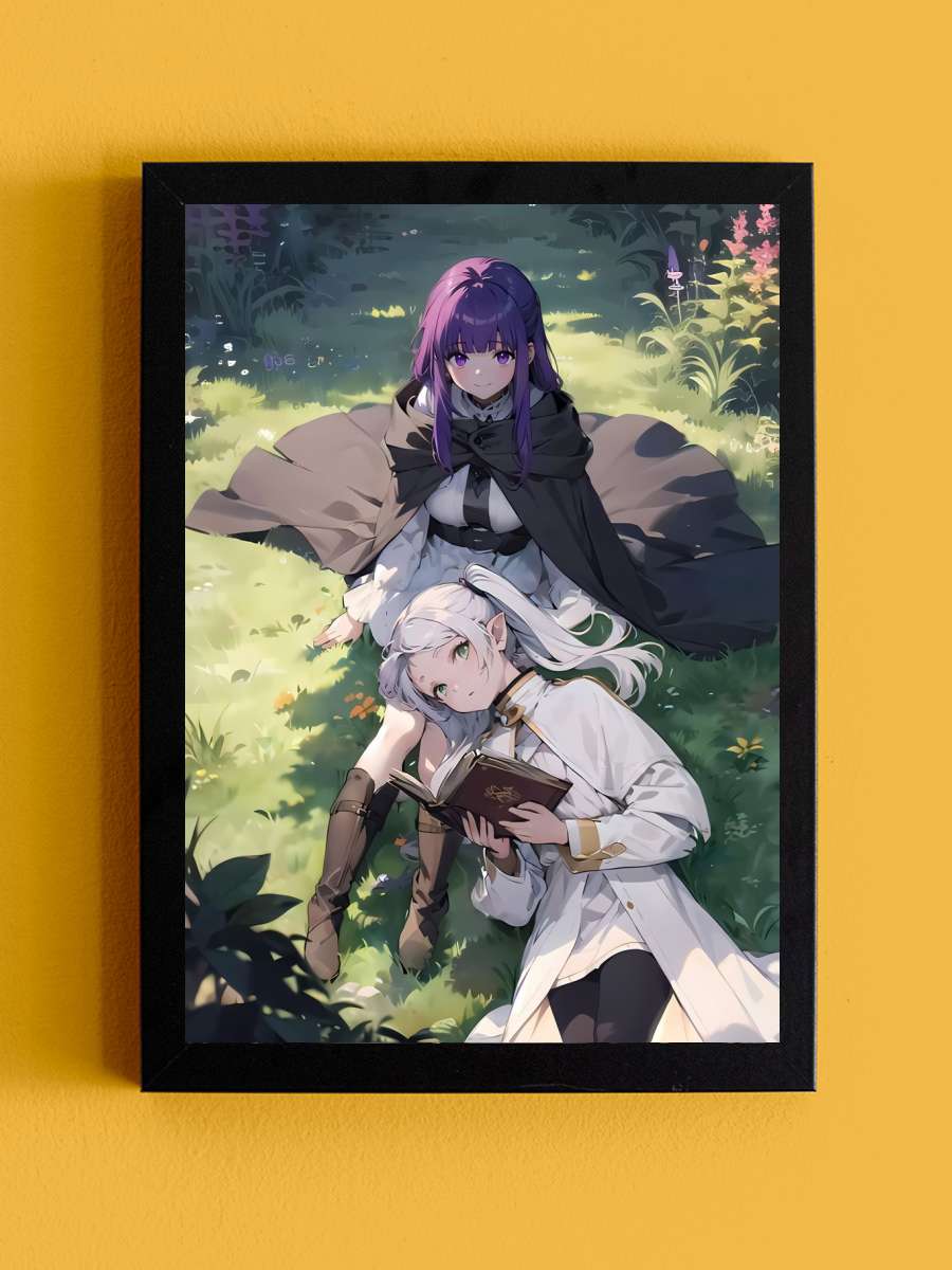 Fern Beyond Journey End Anime Tablo Siyah Çerçeveli Yüksek Kalite Anime Duvar Poster Tablo - En İyi Fiyatlarla