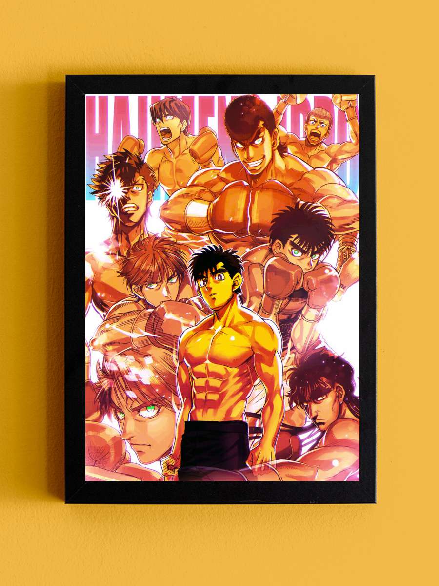 fighting Anime Tablo Siyah Çerçeveli Yüksek Kalite Anime Duvar Poster Tablo - En İyi Fiyatlarla