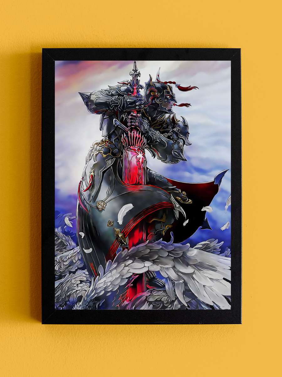 FINAL FANTASY Anime Tablo Siyah Çerçeveli Yüksek Kalite Anime Duvar Poster Tablo - En İyi Fiyatlarla