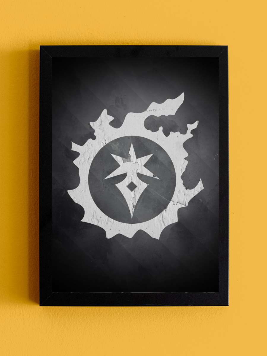 Final Fantasy XIV 14 DRK Anime Tablo Siyah Çerçeveli Yüksek Kalite Anime Duvar Poster Tablo - En İyi Fiyatlarla