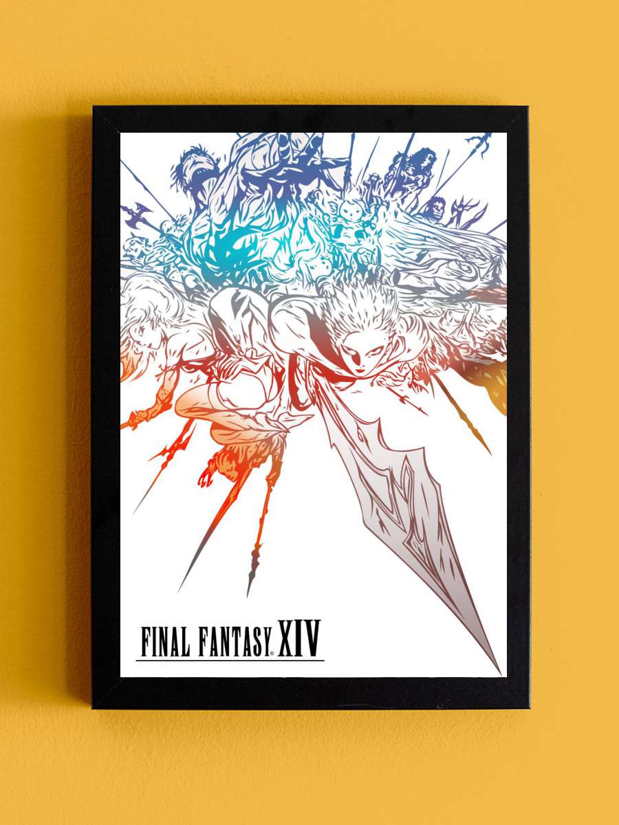 Final Fantasy XIV Anime Tablo Siyah Çerçeveli Yüksek Kalite Anime Duvar Poster Tablo - En İyi Fiyatlarla