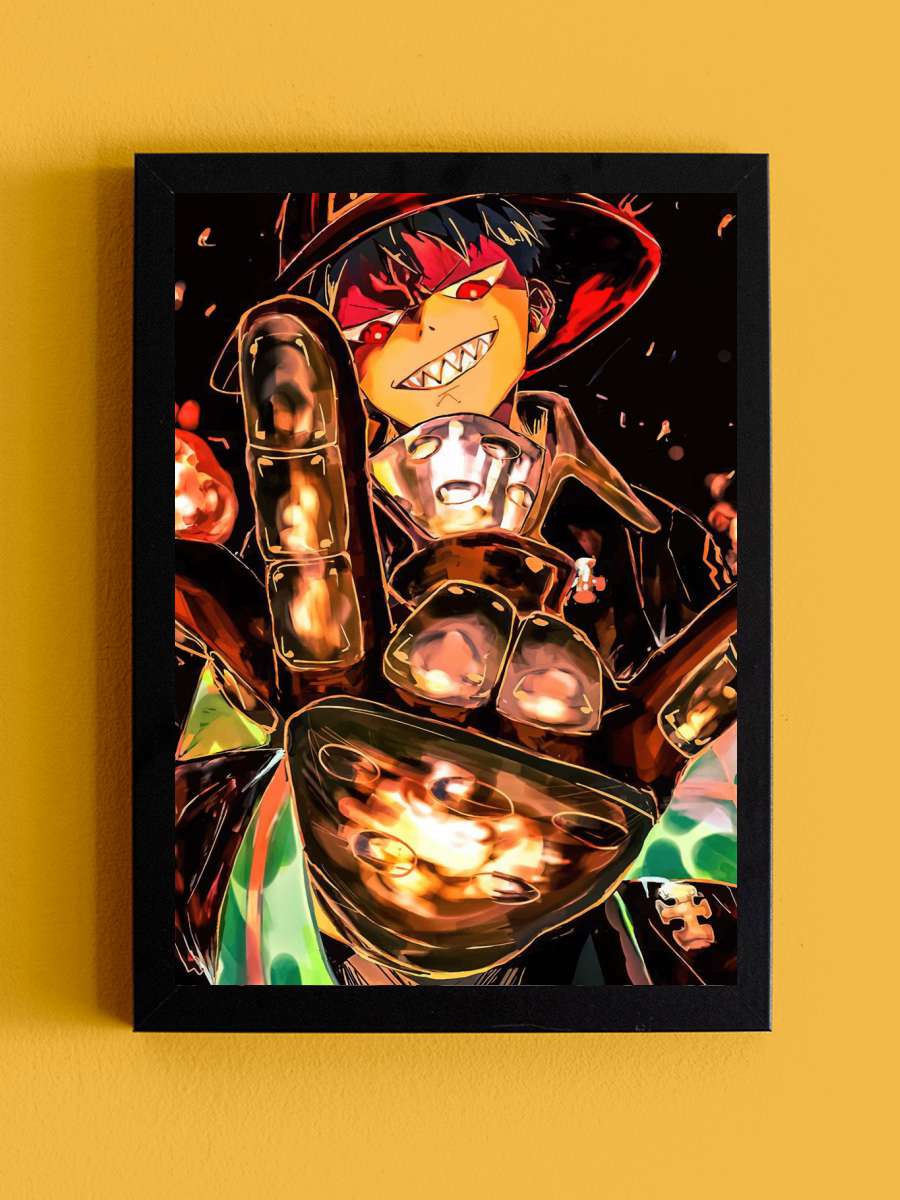 Fire Force Anime Tablo Siyah Çerçeveli Yüksek Kalite Anime Duvar Poster Tablo - En İyi Fiyatlarla