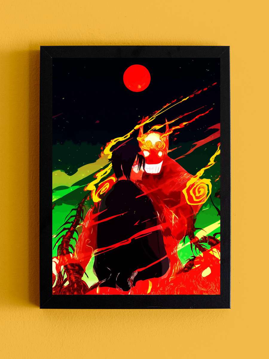 fire force Anime Tablo Siyah Çerçeveli Yüksek Kalite Anime Duvar Poster Tablo - En İyi Fiyatlarla